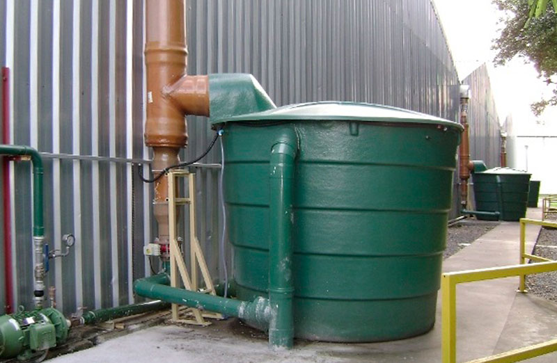 Brazil_rainwater-collection2 individual rainwater collection container at Whirlpool Brazil manufacturing plant