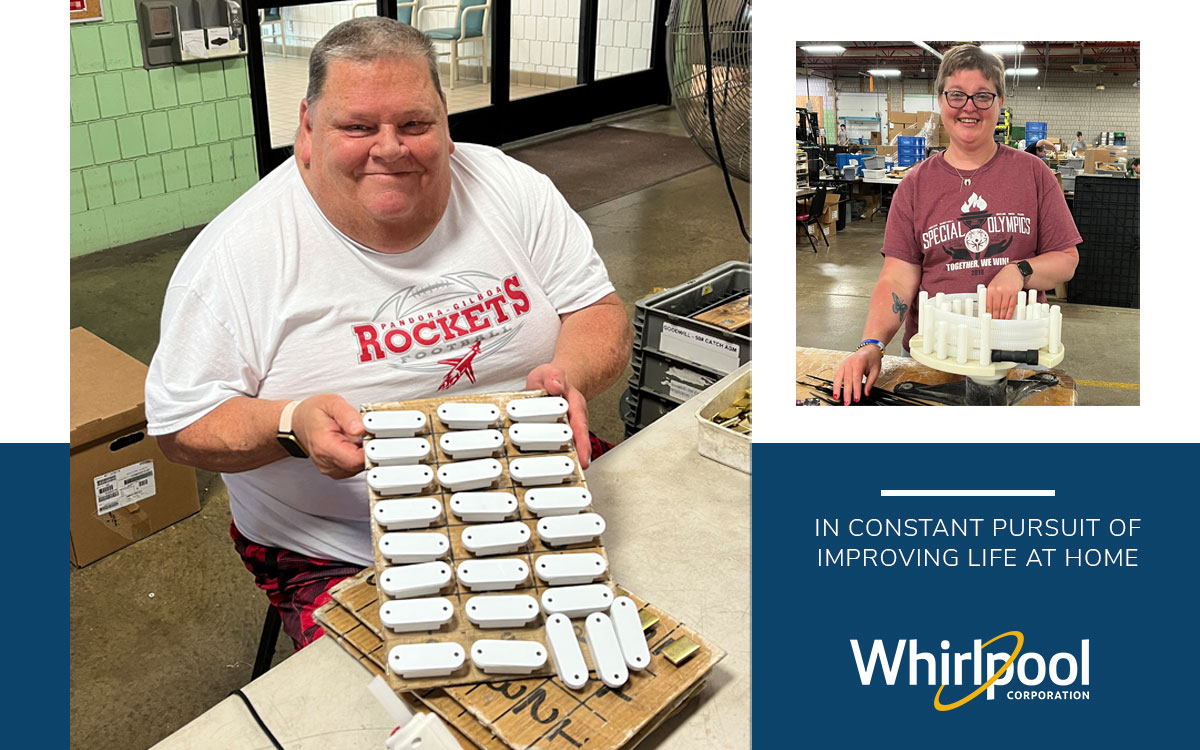 Brookhill Industries and Whirlpool Corp. have vocational training for individuals with disabilities