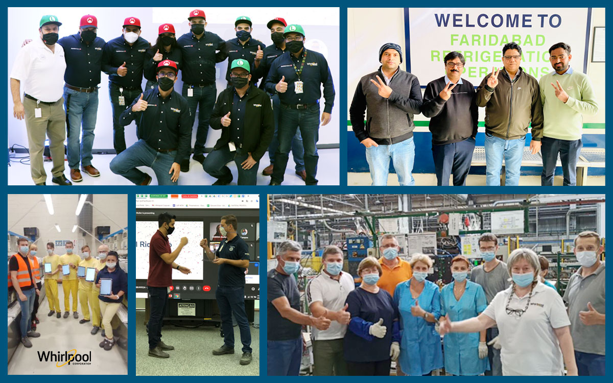 Whirlpool Global Manufacturing teams participating in the Kaizen Power Pitch competition