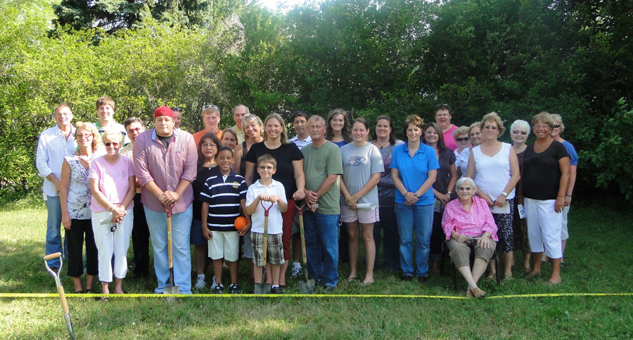 Families and Whirlpool employees building homes for Habitat in Findlay, OH