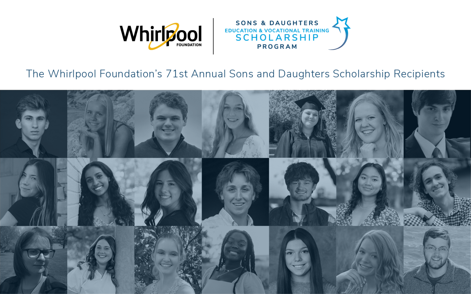 Group image featuring all the scholarship winners