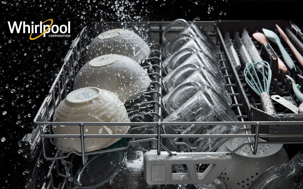 Whirlpool-3rd-rack The revolutionary large capacity 3rd rack dishwasher from Whirlpool Corporation