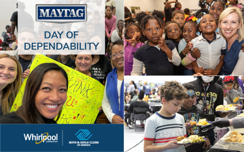 Maytag Brand Brings Day of Dependability to Benton Harbor Boys & Girls Club