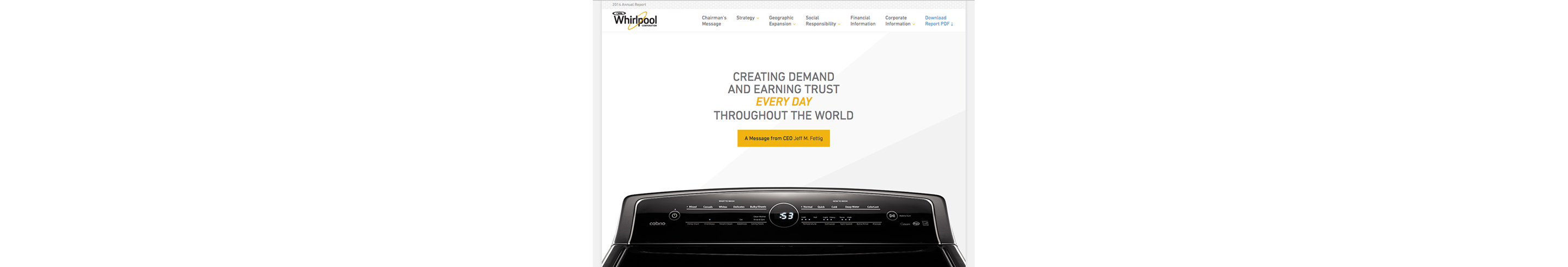 WhirlpoolCorp Annual Report Cover 2014